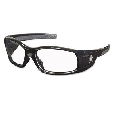 View larger image of Swagger Safety Glasses, Black Frame, Clear Lens