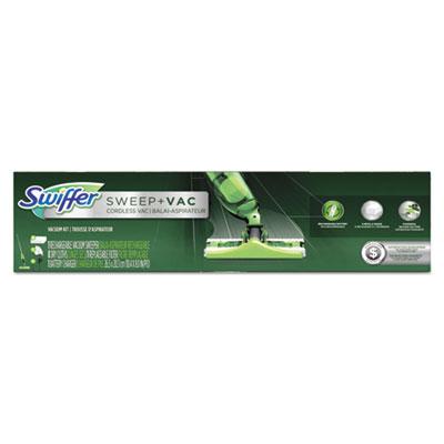 View larger image of Sweep + Vac Starter Kit With 8 Dry Cloths, 10" Cleaning Path, Green/silver, 2 Kits/carton