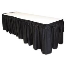 Table Set Linen-Like Table Skirting, 29" x 14ft, Black