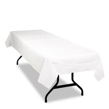 Table Set Poly Tissue Table Cover, 54 x 108, White, 6/Pack