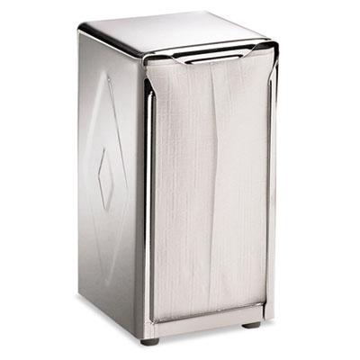 View larger image of Tabletop Napkin Dispenser, Tall Fold, 3.75 x 4 x 7.5, Capacity: 150, Chrome