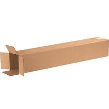Tall Corrugated Boxes, 6" x 6" x 36", Kraft, 25/Bundle, 32 ECT