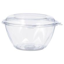Tamper-Resistant, Tamper-Evident Bowls with Dome Lid, 32 oz, 7" Diameter x 3.4"h, Clear, Plastic, 150/Carton