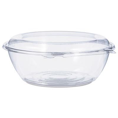 View larger image of Tamper-Resistant, Tamper-Evident Bowls with Dome Lid, 48 oz, 8.9" Diameter x 3.4"h, Clear, Plastic, 100/Carton