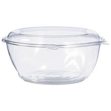 Tamper-Resistant, Tamper-Evident Bowls with Dome Lid, 64 oz, 8.9" Diameter x 4"h, Clear, Plastic, 100/Carton