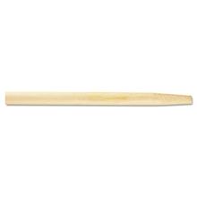 Tapered End Broom Handle, Lacquered Hardwood, 1.13 dia x 54, Natural