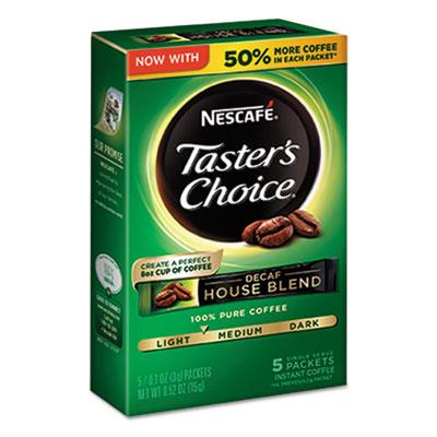 View larger image of Taster's Choice Decaf House Blend Instant Coffee, 0.1oz Stick, 5/box, 12 Bx/ctn