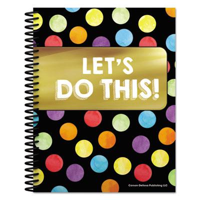 View larger image of Teacher Planner, Weekly/monthly, Two-Page Spread (seven Classes), 10.88 X 8.38, Balloon Theme, Black Cover
