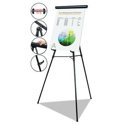 View larger image of Telescoping Tripod Display Easel, Adjusts 38" to 69" High, Metal, Black