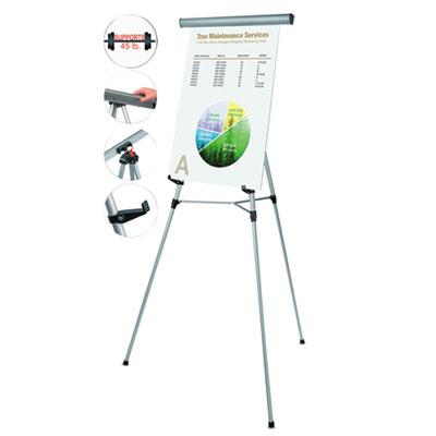 View larger image of Telescoping Tripod Display Easel, Adjusts 38" to 69" High, Metal, Silver