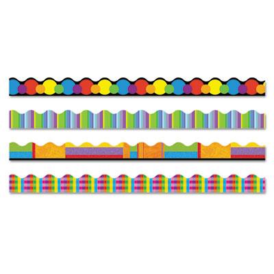 View larger image of Terrific Trimmers Border Variety Set, 2.25" X 39", Collage, Assorted Colors/designs, 48/set