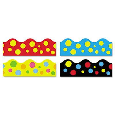 View larger image of Terrific Trimmers Border Variety Set, 2.25" X 39", Lotsa Spots, Assorted Colors, 48/set