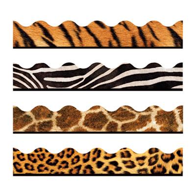 View larger image of Terrific Trimmers Print Board Trim, 2.25" X 156 Ft, Animal Prints, Assorted Colors/designs