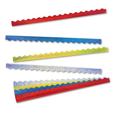 View larger image of Terrific Trimmers Sparkle Border Variety Pack, 2.25" X 39", Assorted Colors, 40/set