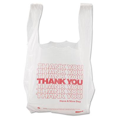 View larger image of Thank You High-Density Shopping Bags, 8" x 16", White, 2,000/Carton