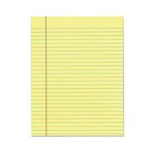 The Legal Pad Glue Top Pads, Wide/legal Rule, 50 Canary-Yellow 8.5 X 11 Sheets, 12/pack