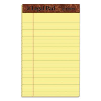 View larger image of The Legal Pad Ruled Perforated Pads, Narrow Rule, 50 Canary-Yellow 5 X 8 Sheets, Dozen