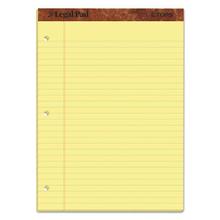 The Legal Pad Ruled Perforated Pads, Wide/legal Rule, 50 Canary-Yellow 8.5 X 11.75 Sheets, Dozen