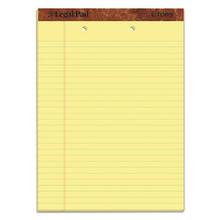 The Legal Pad Ruled Perforated Pads, Wide/legal Rule, 50 Canary-Yellow 8.5 X 11.75 Sheets, Dozen