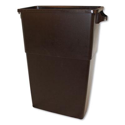 View larger image of Thin Bin Containers, 23 gal, Polyethylene, Brown
