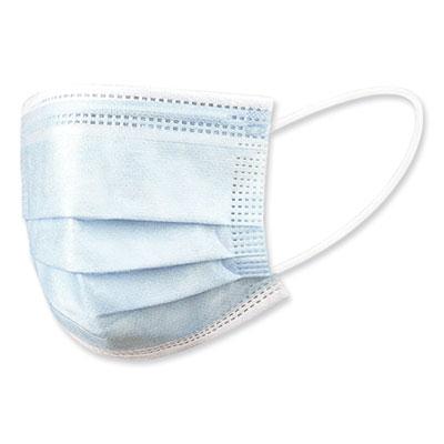 View larger image of Three-Ply General Use Face Mask, Blue, 50/box
