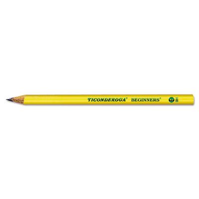 View larger image of Ticonderoga Beginners Woodcase Pencil with Microban Protection, HB (#2), Black Lead, Yellow Barrel, Dozen