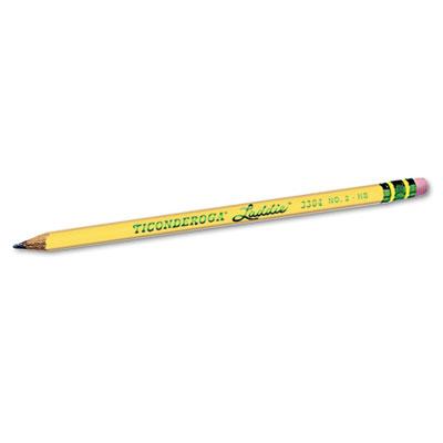 View larger image of Ticonderoga Laddie Woodcase Pencil with Microban Protection, HB (#2), Black Lead, Yellow Barrel, Dozen