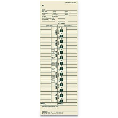 View larger image of Time Card for Cincinnati/Simplex, Weekly, 3 1/2 x 10 1/2, 500/Box
