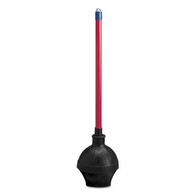 View larger image of Toilet Plunger, 18" Plastic Handle w/ 5 5/8" Dia Bowl, Red/Black