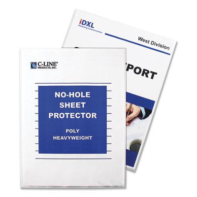 View larger image of Top-Load No-Hole Sheet Protectors, Heavyweight, Clear, 2" Capacity, 25/BX