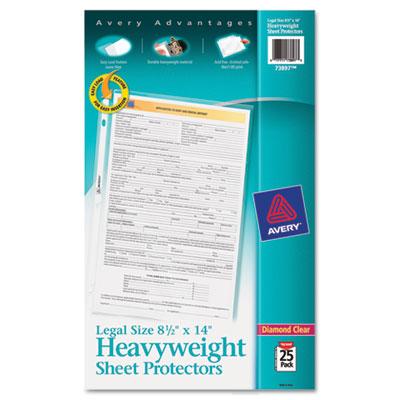 View larger image of Top-Load Polypropylene Sheet Protector, Heavy, Legal, Diamond Clear, 25/Pack