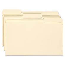 Top Tab File Folders with Antimicrobial Product Protection, 1/3-Cut Tabs, Legal Size, Manila, 100/Box