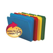 Top Tab Poly Colored File Folders, 1/3-Cut Tabs, Letter Size, Assorted, 24/Box