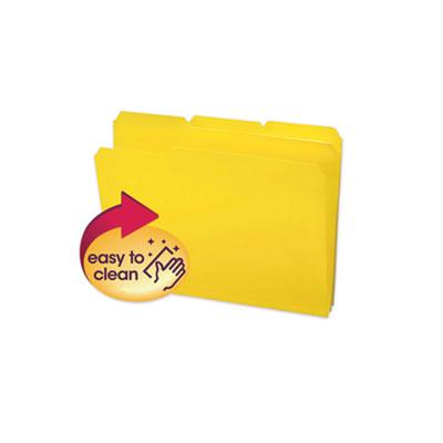 View larger image of Top Tab Poly Colored File Folders, 1/3-Cut Tabs, Letter Size, Yellow, 24/Box