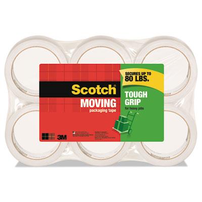 View larger image of Tough Grip Moving Packaging Tape, 3" Core, 1.88" x 54.6 yds, Clear, 6/Pack