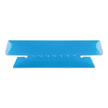 Transparent Colored Tabs For Hanging File Folders, 1/3-Cut, Blue, 3.5" Wide, 25/Pack