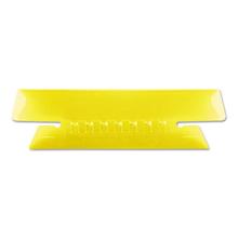 Transparent Colored Tabs For Hanging File Folders, 1/3-Cut, Yellow, 3.5" Wide, 25/Pack