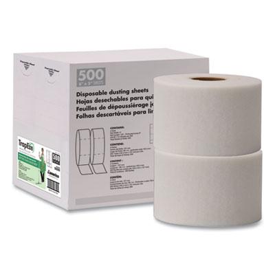 View larger image of TrapEze Disposable Dusting Sheets, 5" x 125 ft, White, 250 Sheets/Roll, 2 Rolls/Carton