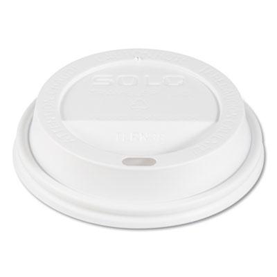 View larger image of Traveler Cappuccino Style Dome Lid, Fits 10oz Cups, White, 100/Pack, 10 Packs/Carton