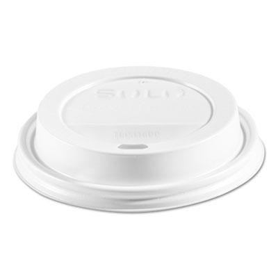 View larger image of Traveler Cappuccino Style Dome Lid, Polypropylene, Fits 10-24 oz Hot Cups, White, 1000/Carton