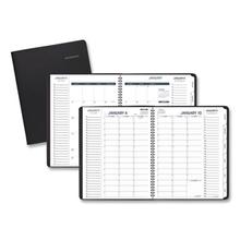 Triple View Weekly Vertical-Column Format Appointment Book, 11 x 8.25, Black Cover, 12-Month (Jan to Dec): 2023