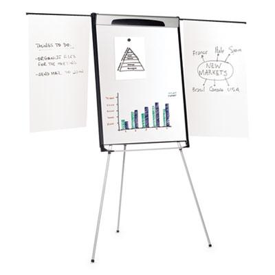 View larger image of Tripod Extension Bar Magnetic Dry-Erase Easel, 39" to 72" High, Black/Silver