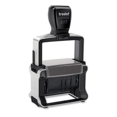 View larger image of Trodat Professional 12-Message Stamp, Dater, Self-Inking, 2.25 x 0.38, Black