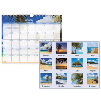 View larger image of Tropical Escape Wall Calendar, Tropical Escape Photography, 15 x 12, Pale Blue/Multicolor Sheets, 12-Month (Jan to Dec): 2024