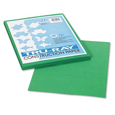 View larger image of Tru-Ray Construction Paper, 76lb, 9 x 12, Holiday Green, 50/Pack