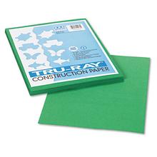 Tru-Ray Construction Paper, 76lb, 9 x 12, Holiday Green, 50/Pack