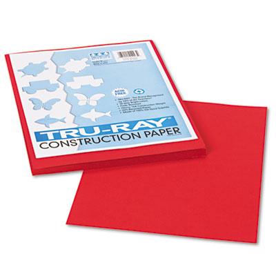 View larger image of Tru-Ray Construction Paper, 76lb, 9 x 12, Holiday Red, 50/Pack