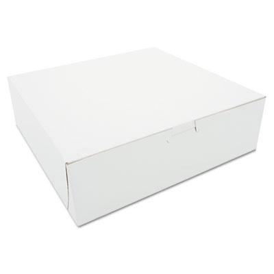 View larger image of White One-Piece Non-Window Bakery Boxes, 10 x 10 x 3, White, Paper, 200/Carton