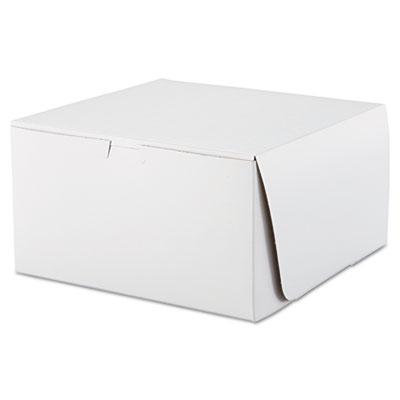 View larger image of White One-Piece Non-Window Bakery Boxes, 10 x 10 x 5.5, White, Paper, 100/Carton