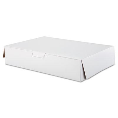 View larger image of Tuck-Top Bakery Boxes, 19 x 14 x 4, White, 50/Carton